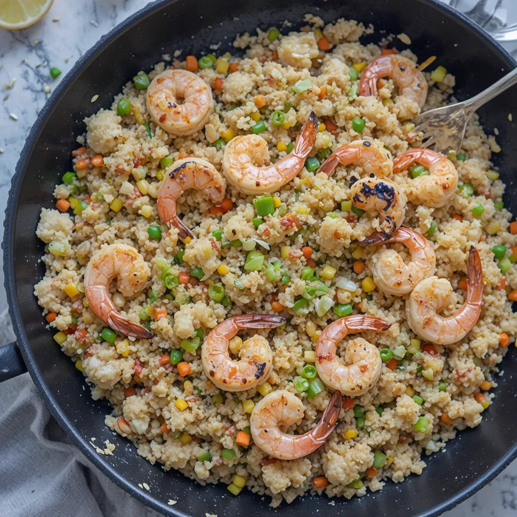 Cauliflower Fried Rice with Shrimp