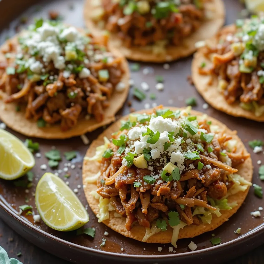 Chicken Tinga Tostadas