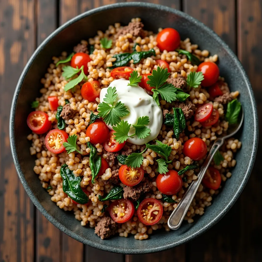 Classic Healthy Beef and Rice Bowl