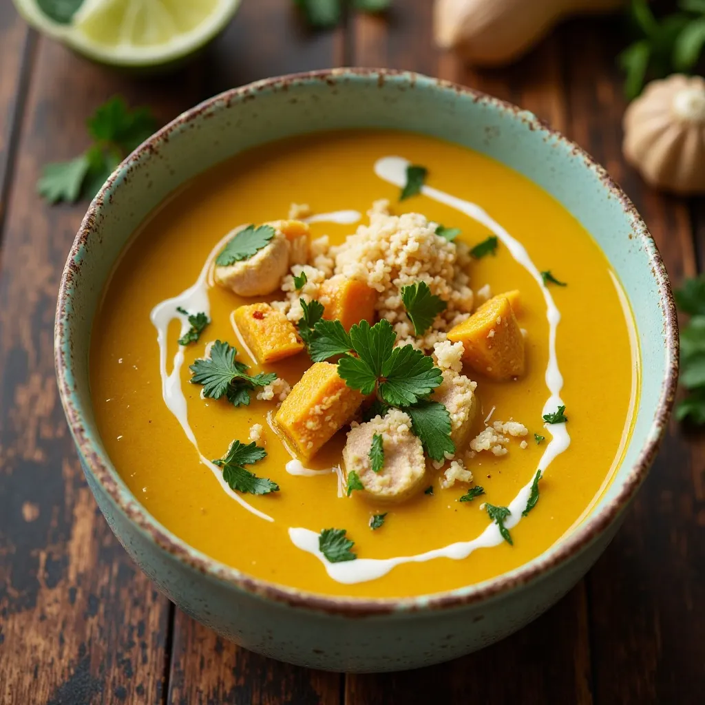 Coconut Curry Chicken Soup