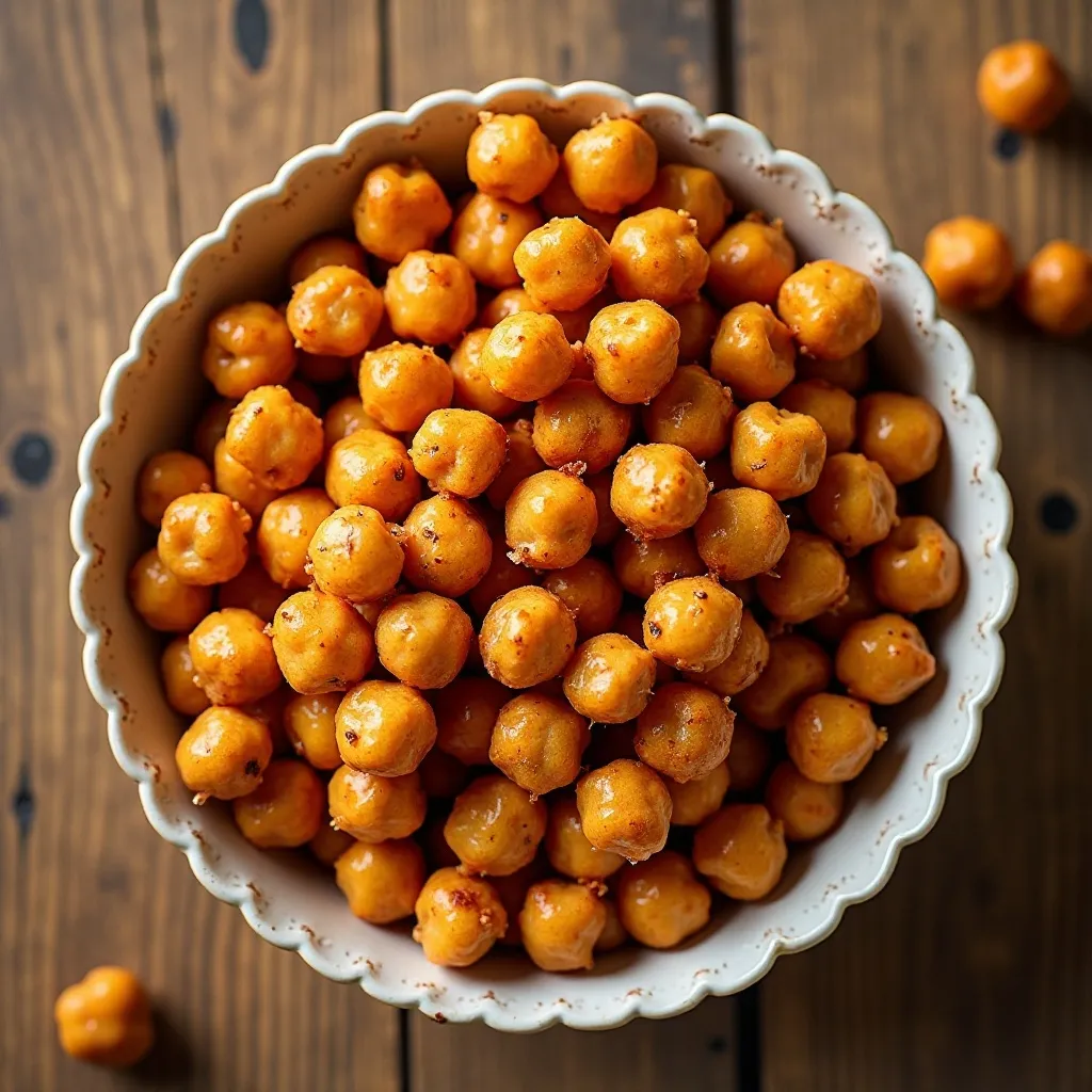 Crispy Baked Chickpea Snacks