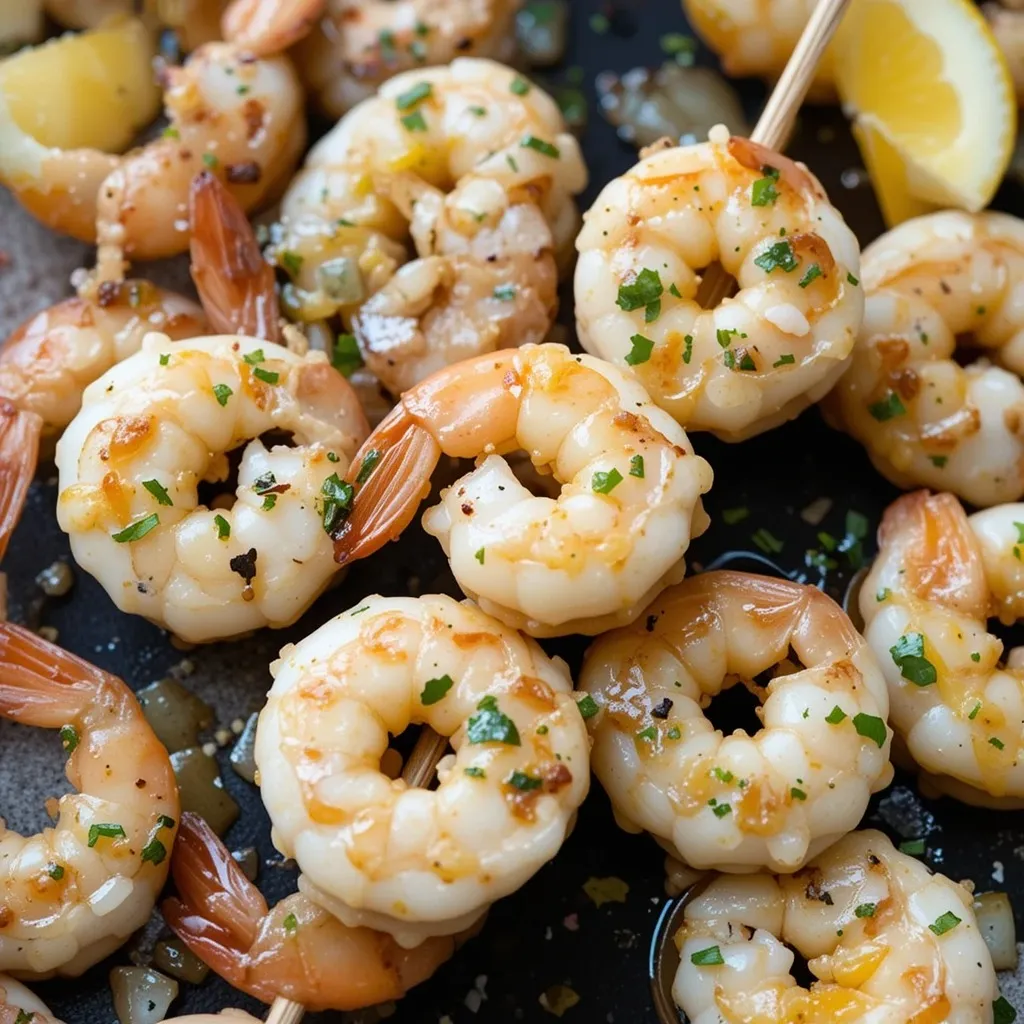 Garlic Butter Shrimp Skewers