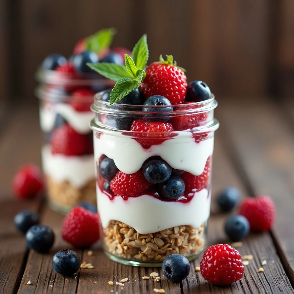 Greek Yogurt Parfait Jars