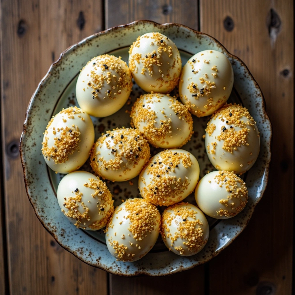 Hard-Boiled Eggs with Everything Seasoning