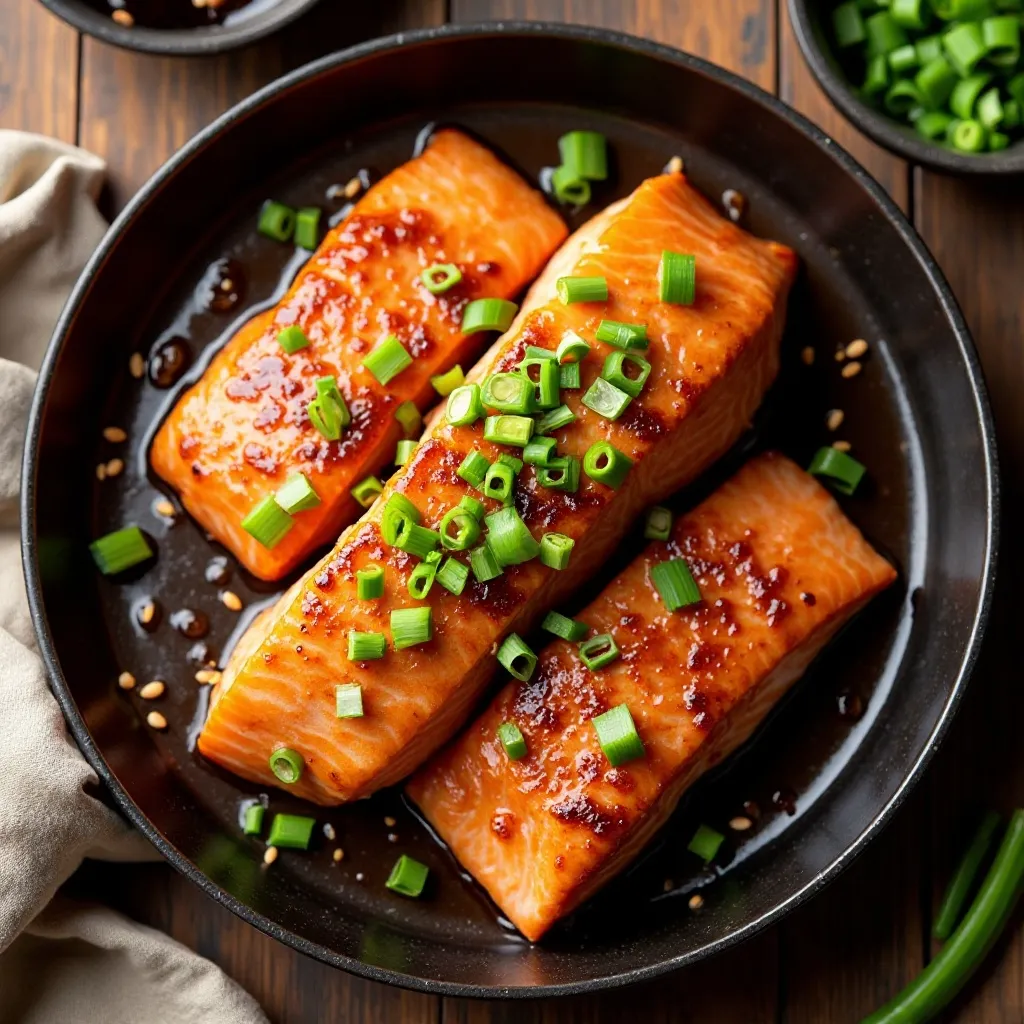 Honey Garlic Glazed Salmon