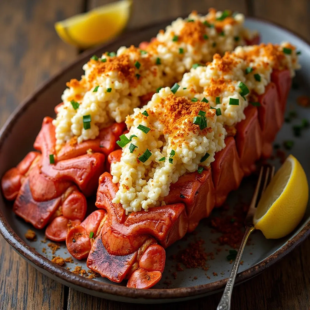 Lobster Tail with Garlic Butter