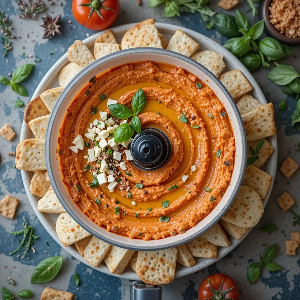Roasted Red Pepper and Feta Dip