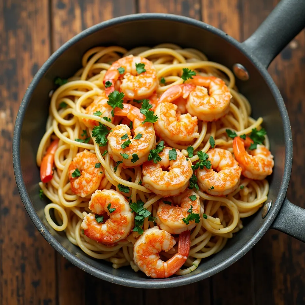 Shrimp Scampi for Two