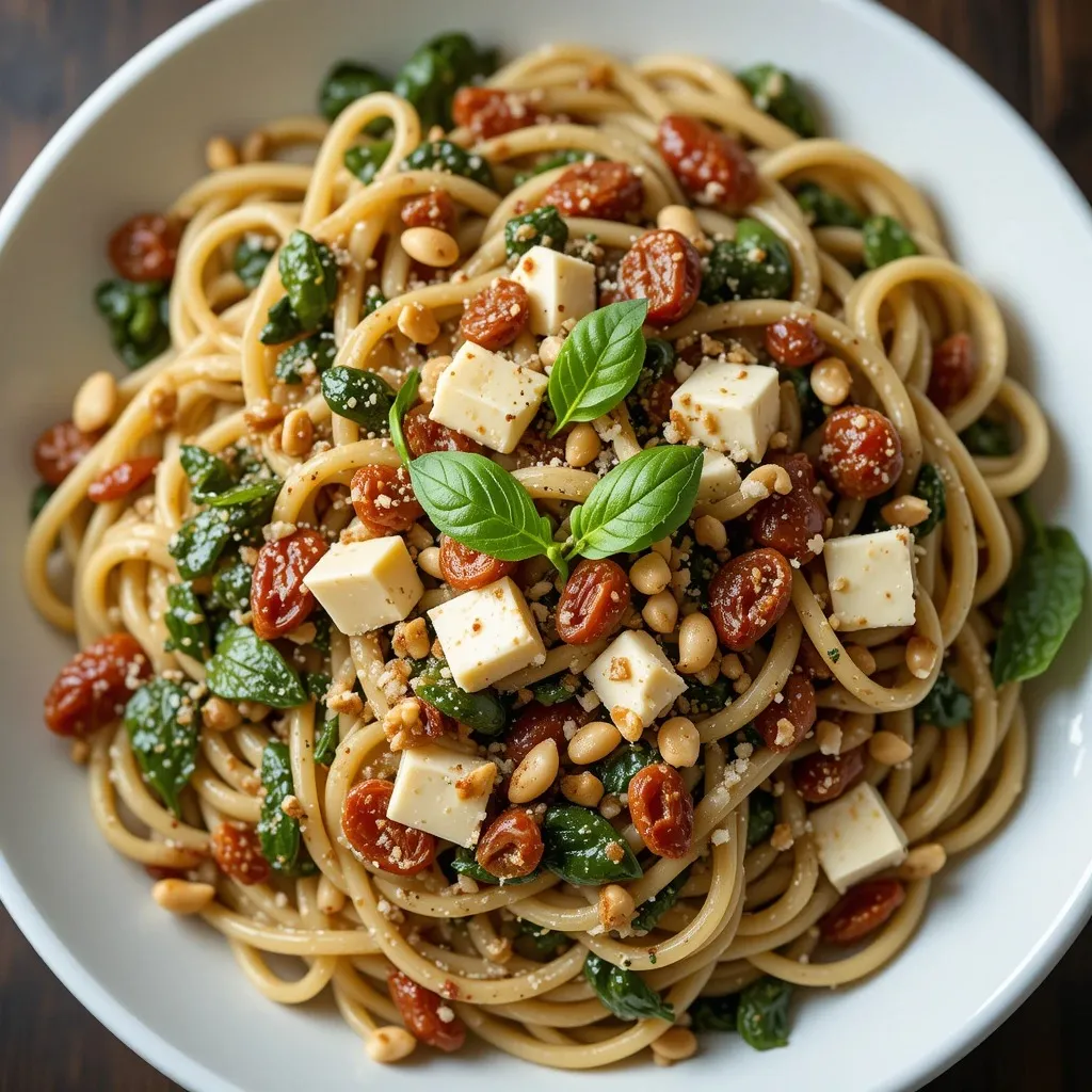 Sun-Dried Tomato and Goat Cheese Pasta