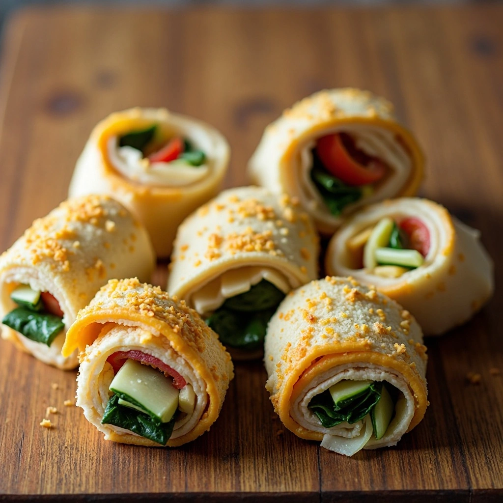 Turkey and Cheese Roll-Ups