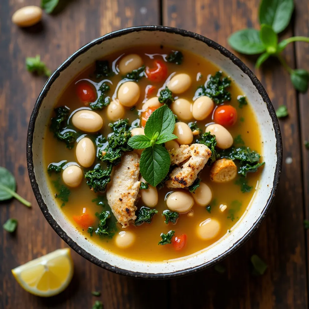 Tuscan White Bean Chicken Soup