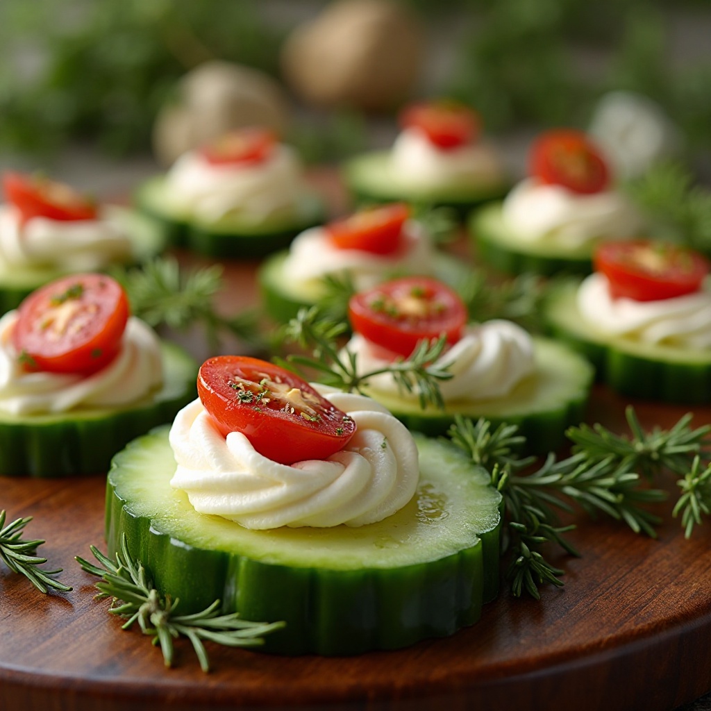 Cucumber Bites with Cream Cheese