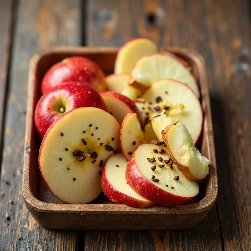 Apple Slices with Sunflower Seed Butter