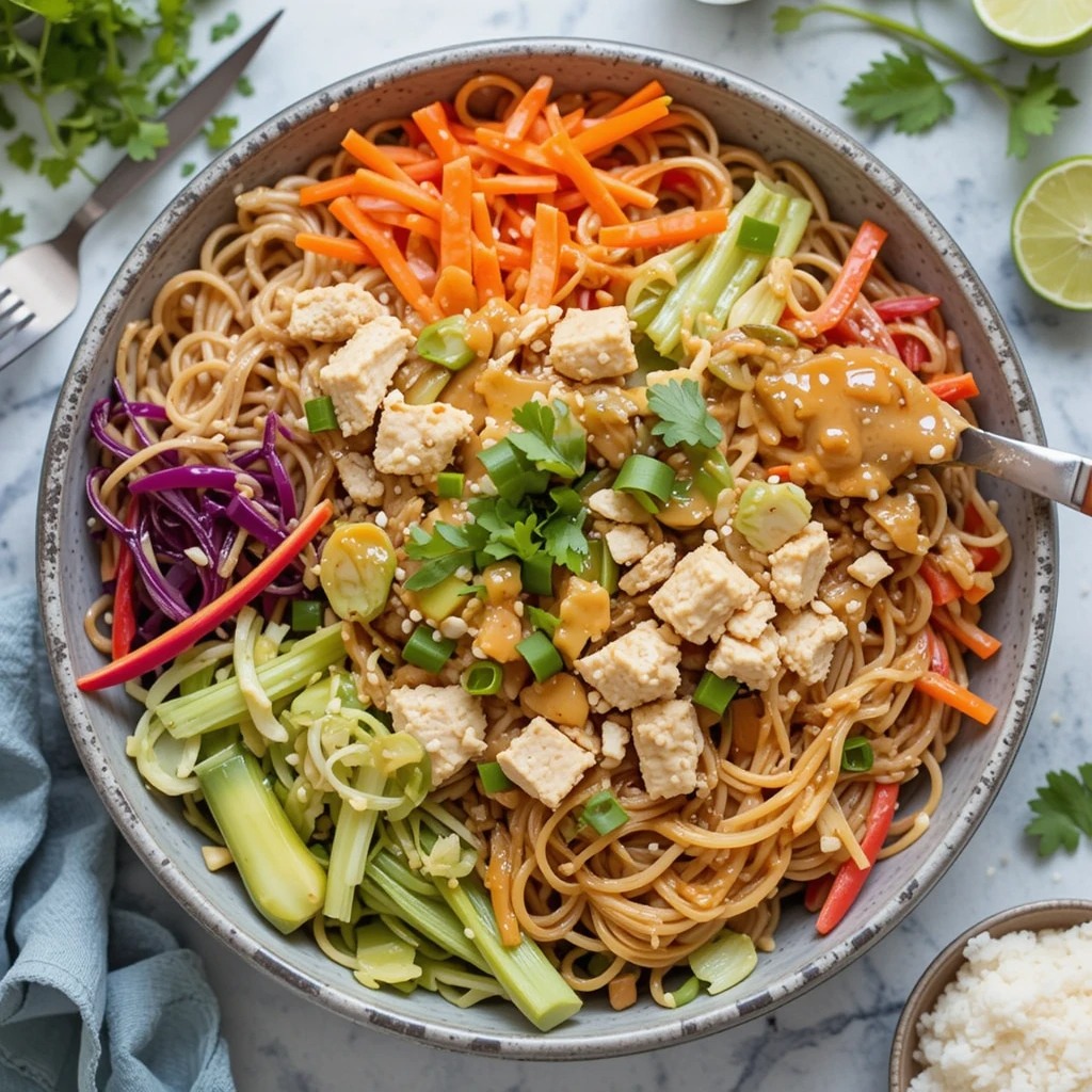  Asian-Inspired Chicken Noodle Salad