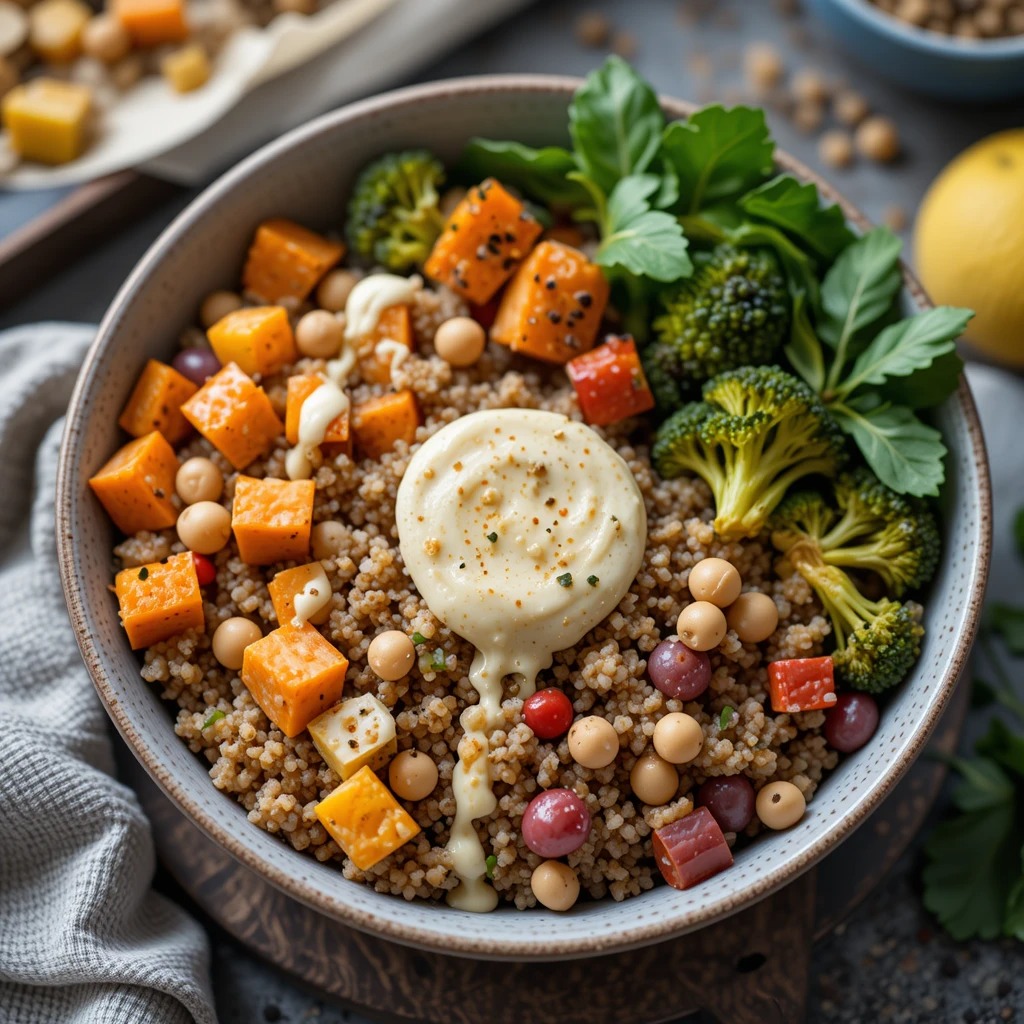 Quinoa Power Bowl with Roasted Vegetables