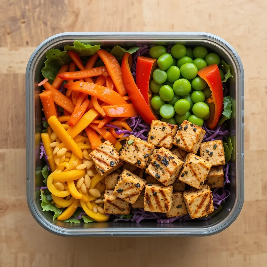 Rainbow Veggie Crunch Bento