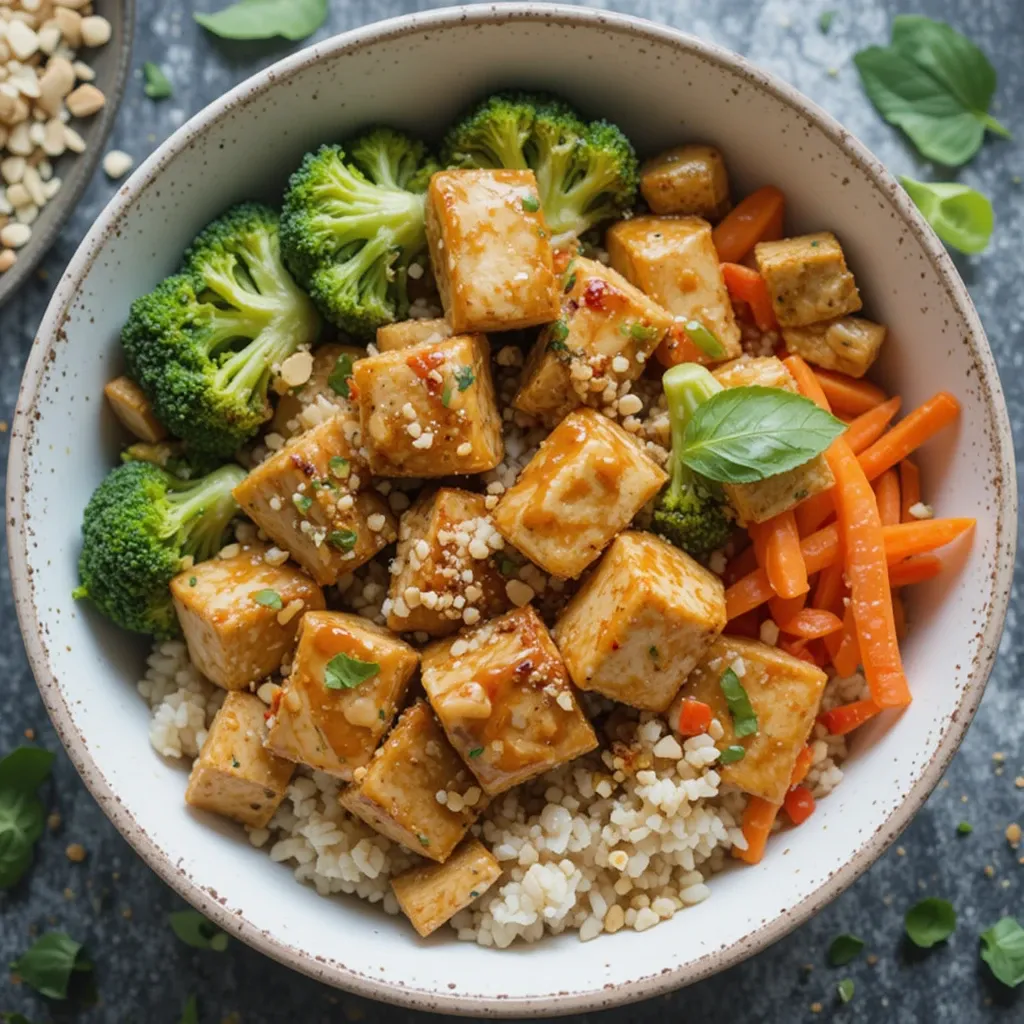 Thai Peanut Tofu Bowl