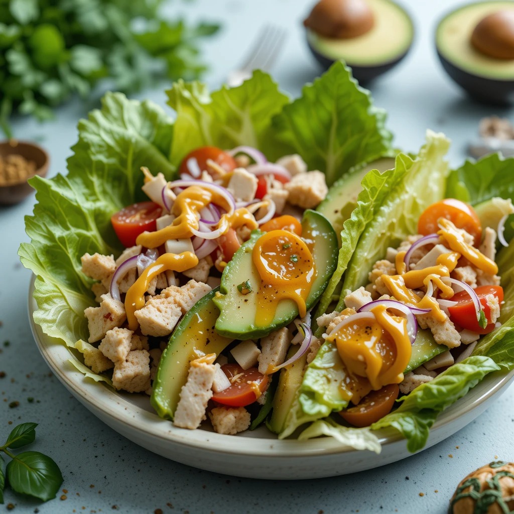 Turkey and Avocado Lettuce Wraps